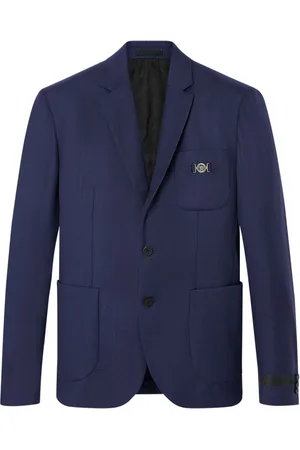 VERSACE Blazer monopetto in lana
