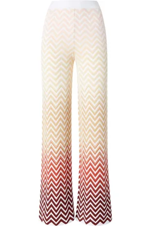 Missoni Pantaloni con motivo a zigzag