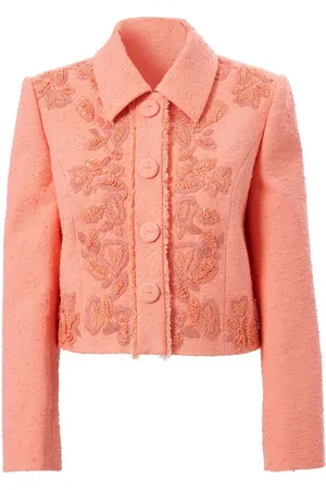 Carolina Herrera Giacca crop con ricamo