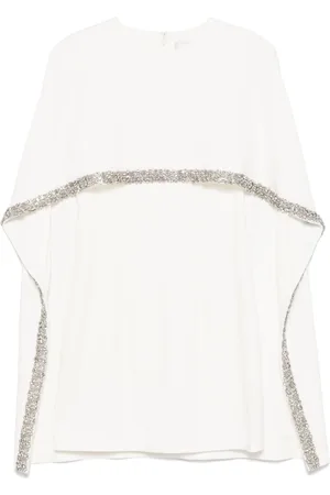 Roland Mouret Abito corto con mantella decorata