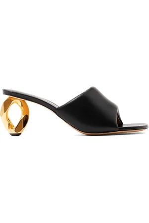 J.W.Anderson Mules in pelle con tacco a catena 80mm