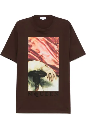 Alexander McQueen T-shirt con stampa grafica