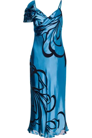 Alberta Ferretti Abito midi a fiori