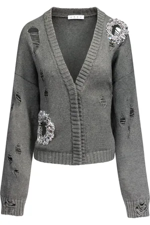 AREA Cardigan con effetto vissuto
