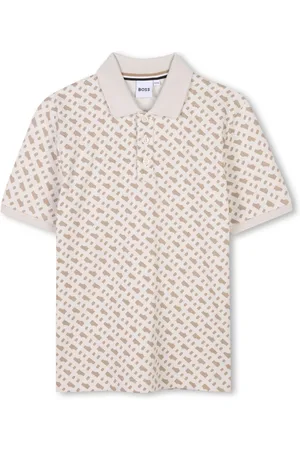 HUGO BOSS Polo con monogramma