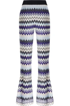 Missoni Pantaloni con motivo a zigzag