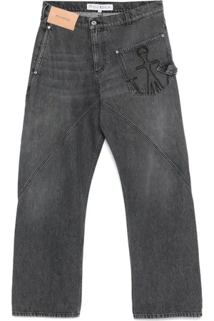 J.W.Anderson Jeans workwear a gamba attorcigliata
