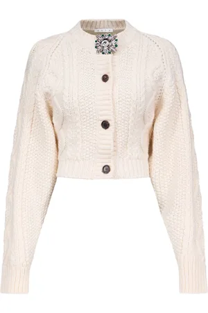 AREA Cardigan con spilla