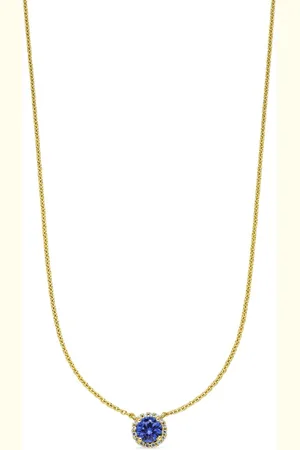 VEYNOU Collana Ava in giallo riciclato 14kt con zaffiri e diamanti