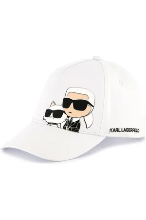 Karl Lagerfeld Cappello da baseball con stampa