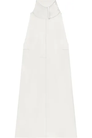 Courrèges Abito corto con foulard applicato