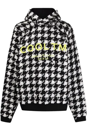 COOL T.M Felpa con cappuccio e motivo pied-de-poule