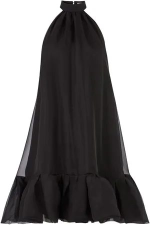 Nina Ricci Abito corto con peplum e scollo all