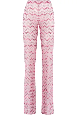 Missoni Pantaloni svasati a zigzag