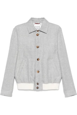 Brunello Cucinelli Bomber con effetto m??lange
