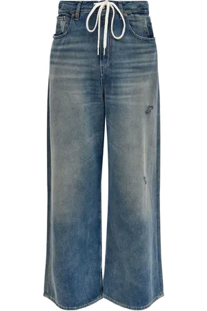 Maison Margiela Jeans a gamba ampia con coulisse