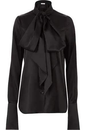 Nina Ricci Camicia in raso con scollo lavallière