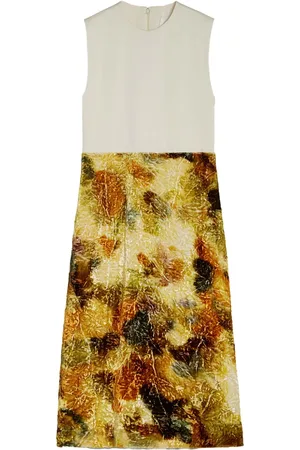 Jil Sander Abito midi con effetto jacquard