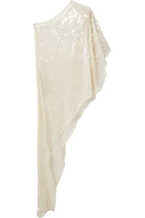 Stella McCartney Abito corto monospalla con paillettes