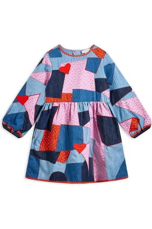 Stella McCartney Abito denim con design patchwork