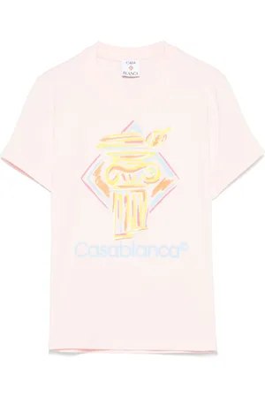 Casablanca T-shirt con stampa Diamond Column