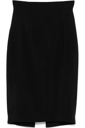 MUGLER Gonna midi con dettaglio cut-out
