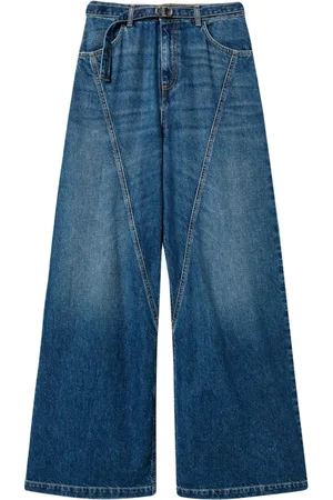 Twin-Set Jeans a gamba ampia con cintura