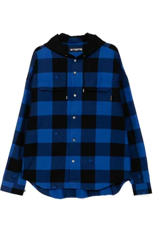 MASTERMIND Camicia con motivo tartan