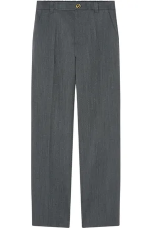 VERSACE Pantaloni sartoriali mouliné