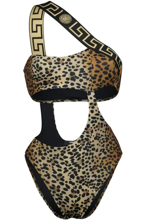 VERSACE Costume intero leopardato