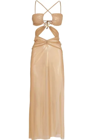 AMIR SLAMA Abito midi con dettaglio cut-out