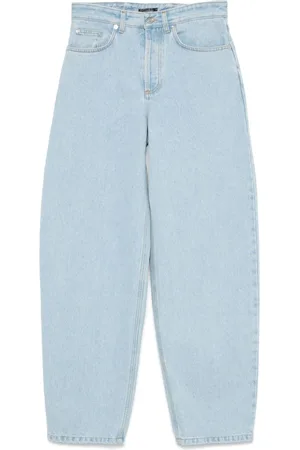 MUGLER Jeans a gamba ampia con lacci