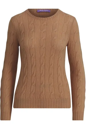 Ralph Lauren Maglione a trecce in cashmere