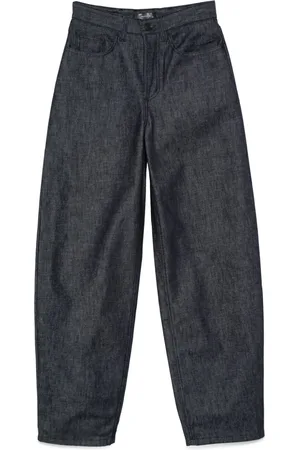 MUGLER Jeans a gamba ampia con lacci