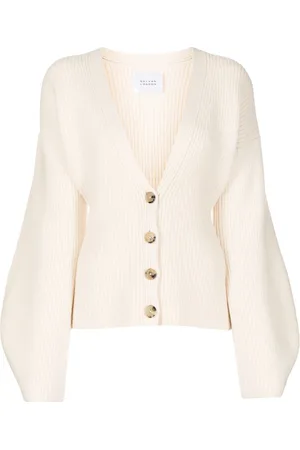 GALVAN Cardigan con scollo a V a coste