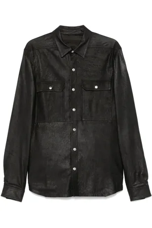 Rick Owens Giacca-camicia in pelle