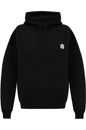 Kenzo Felpa in cotone con cappuccio e logo