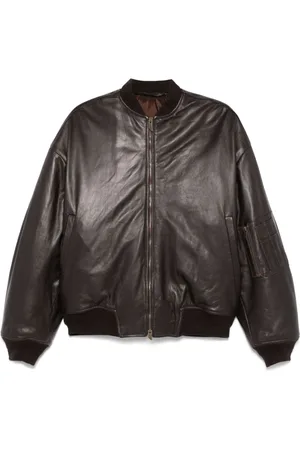 SALVATORE SANTORO Bomber in pelle