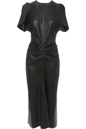 Victoria Beckham Abito midi con arricciatura