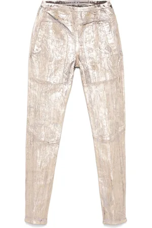 Rick Owens Pantaloni con effetto craquelé