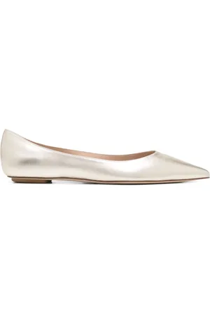 Stuart Weitzman Ballerine con effetto metallizzato