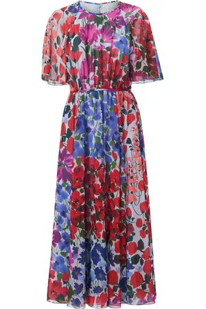 Carolina Herrera Abito midi con stampa Jardin