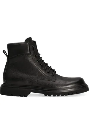 Dolce & Gabbana Stivali stringati in pelle