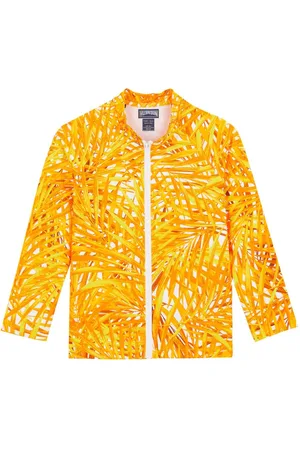 Vilebrequin Camicia Palm Leaves con zip