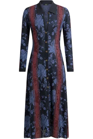 Etro Cardigan oversize in jacquard con motivo floreale