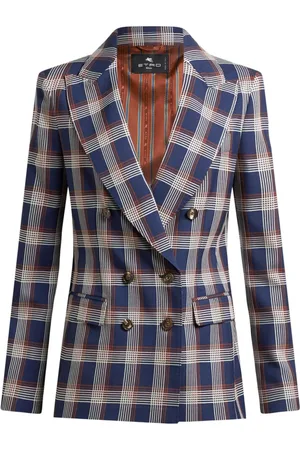 Etro Blazer a quadri in tweed