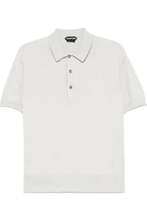 Tom Ford Polo in cotone con ricamo logo