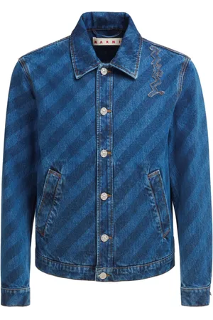 Marni Giacca denim a righe