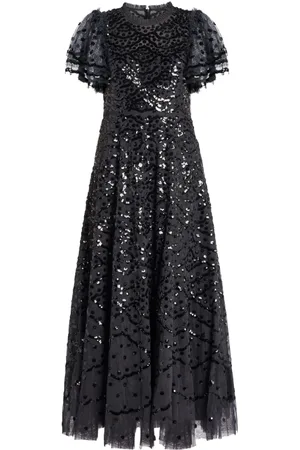 Needle & Thread Abito lungo con paillettes