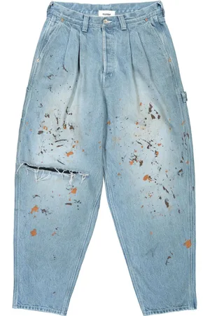 DOUBLET Jeans con effetto vernice